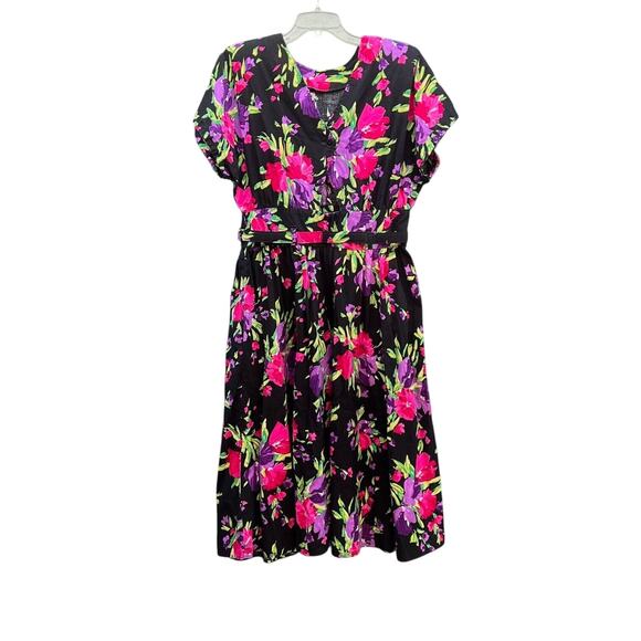 Stuart Alan Vintage Dress Womens 18 Cottagecore Floral pin-up Spring Boho - Picture 3 of 10